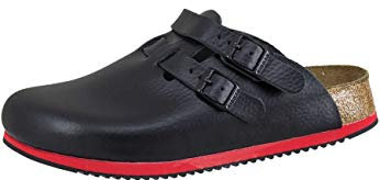 BIRKENSTOCK Professional Kay Leder Softfootbed, Herren Clogs, Schwarz (Black), 42 EU