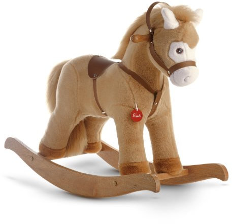 Beigefarbenes Rutschpferd | Plüsch-Schaukelspielzeug | Trudi | 34x58x78cm | Jumbo | Rocking Animals | Modell 29703