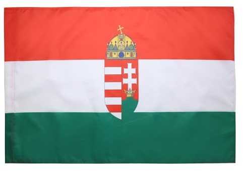 AZ FLAG Flagge Königreich Ungarn 1920-1946 150x90 cm Hohlsaum | Für innen und außen Ungarische dekorative Flagge doppelte Nähte und verstärkte Kanten mit Masttunnel 100D Polyester