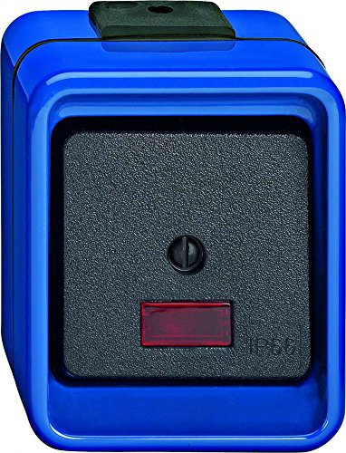 Merten 372675 Wipp-Kontrollschalter, Wechsel, blau, SCHLAGFEST