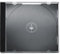 Energmix CD Jewelcase/CD Hüllen/CD Leer Hüllen für 1 CD/DVD, transparent, Tray schwarz (10mm) 50 Stück im Karton