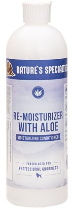 Nature's Specialties Aloe Re-Moisturizer Conditioner für Hunde - Spendet Feuchtigkeit und Pflegt - Lindert Juckende & Gereizte Haut - Ideal für Empfindliche Haut - Babypuder-Duft, 473ml