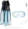 Cressi Unisex Tauchset Rondinella Bag, aquamarine, 41/42, CA189241