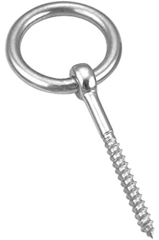 Versandbox24 1 Stück Edelstahl A4 Augbolzen mit Ring 10 mm Ringschraube Ösenschraube Augenschrauben