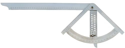 hedue® Alphawinkel Mikro - Kleiner Alpha Winkel für Zimmerer, Anreißwinkel & Präzisionswinkel in Einem, beliebtes Zimmermann Werkzeug & Anreissgerät