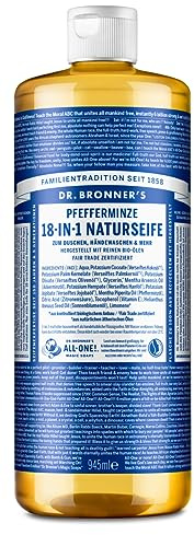 Dr. Bronner's Flüssigseife Pfefferminze, Naturseife, 945 ml