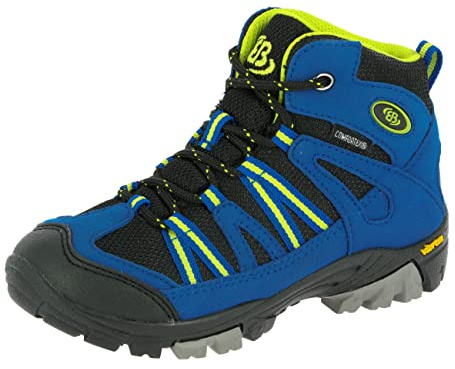 Brütting Unisex Kinder Ohio High Trekking- & Wanderstiefel, Blau Schwarz Lemon, 34 EU