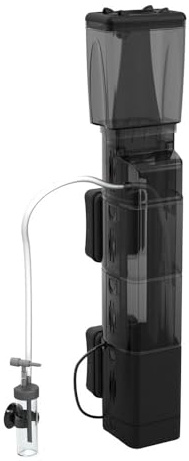 Ferplast Schiumatoio Interno Acquari Marini fino a 550 Litri BLUSKIMMER 550, Pompa Sommergibile Integrata, 10 x 12 x h 50 cm