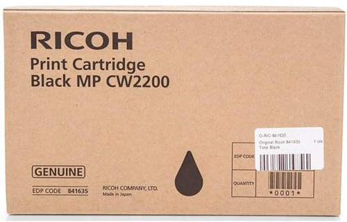 Ricoh 841635 200 ml schwarz Tintenpatrone – Tintenpatronen (Ricoh, schwarz, MP CW2200, 200 ml)