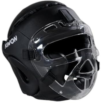 KWON® Kopfschutz Fight CE Helm mit + Gesichtsmaske visier Boxen Krav Maga
