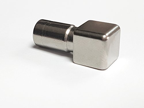 Eckstück Edelstahl V2A Quadratprofil glänzend 11 mm