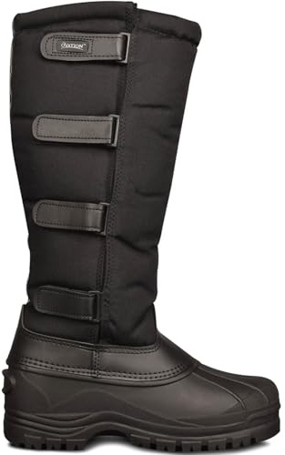 Ovation Women's Blizzard Tall Winter Boots - Durable Water-Repellent Insulated Fleece-Lined Equestrian Horse Riding Boots, Black, 5