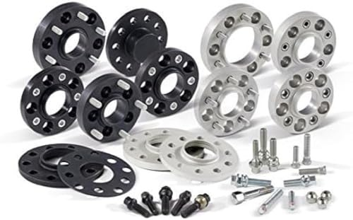 H&R DRA-System Spürverbreiterungsatz 60mm pro Achse - Lochkreis 4x108 - Mittenzentrierung 57,1mm - System M14x1,5 - kompatibel mit Audi - Schwarz