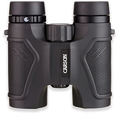 Carson 3D Series 8x32mm High Definition Compact and Waterproof Binoculars with ED Glass, Black (TD-832ED)