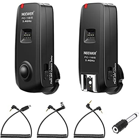 Neewer FC-16 Multi-Channel 2.4GHz 3-IN-1 Wireless Flash/Studio Flash Trigger with Remote Shutter for Nikon D7100 D7000 D5100 D5000 D3200 D3100 D600 D90 D800E D800 D700 D300S D300 D200 D4 D3S D3X D2Xs