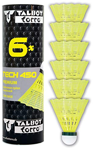 Schildkröt Talbot-Torro - Tech 450, Palline da Badminton, Colore: Giallo