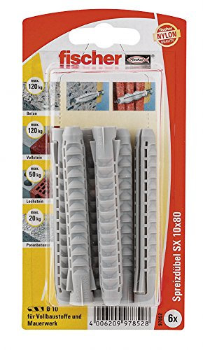 Fischer Spreizdübel SX 10 x 80 K SB-Karte, 097852