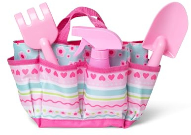Melissa & Doug Sunny Patch Pretty Petals Gardening Tote Set with Tools
