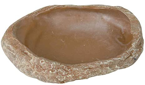 Trixie 76183 Wasser- und Futterschale für Reptilien, 15 × 3,5 × 12 cm
