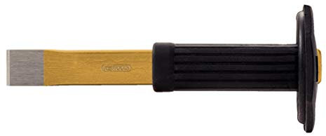 KS Tools 162.0141 Scalpello Piatto per Meccanica con Impugnatura di Protezione, 230 mm, Ovale