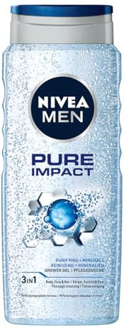 Nivea Men Pure Impact Shower Gel Żel pod prysznic dla mężczyzn 500ml