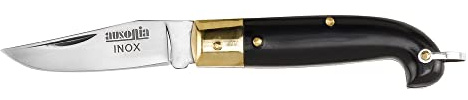 AUSONIA - 23150 Couteau de poche pliant Cm 18 modèle Zuavo manche imitation corne lame 8 Cm