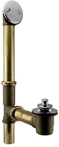 Westbrass D321-20G-26 Twist & Close Badewannen-Ablaufstopfen, poliertes Chrom