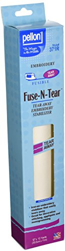 Pellon Fuse-N-Tear Stabilizer-12 X12 Yards, White,371R