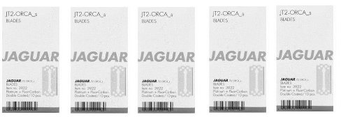 Jaguar: 5er Set Rasiermesser Klingen JT2 und Orca S kurz, 10er Pack = 50 Stahlfarbene Klingen für Unisex-Erwachsene
