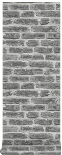 Superfresco Easy Brick Effect Black/Grey Wallpaper | Paste The Wall |Black Brick | Eco-Friendly