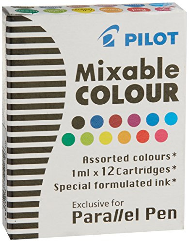 3 BOXES: Pilot Parallel Pen Ink Refills for Calligraphy Pens, Assorted Colors, 12 Cartridges per Pack (77312)