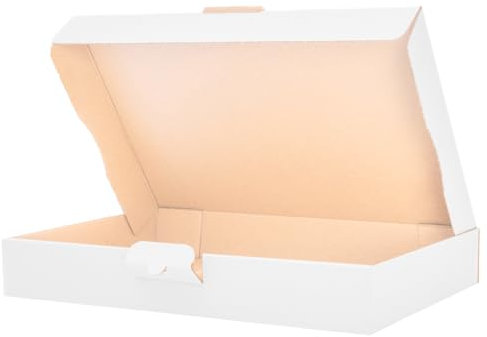 OfficeKing® 25 x Maxibriefkartons 320 x 225 x 50 mm Weiß - Marken-Qualität Warensendung Versandkarton Postkarton