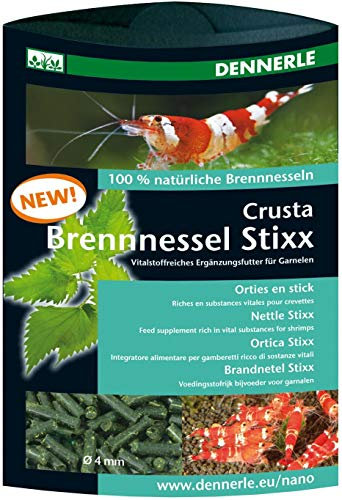 Dennerle Crusta Brennnessel Stixx - Futterergänzung für Wirbellose wie Garnelen