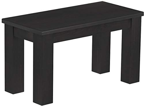 Brasilmöbel Sitzbank 80 cm Rio Classico Ebenholz Massivholz aus Pinie, Verschiedene Größen & Farben, ideal für Esszimmer & Küche