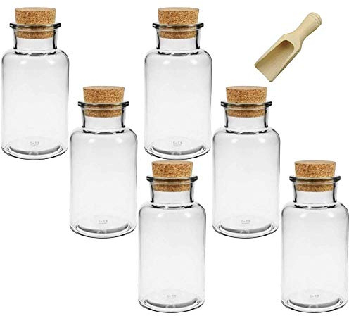 Viva Haushaltswaren Petits Articles ménagers : Lot de 8 x Pots à épices/boîtes., Verre, 300 ML