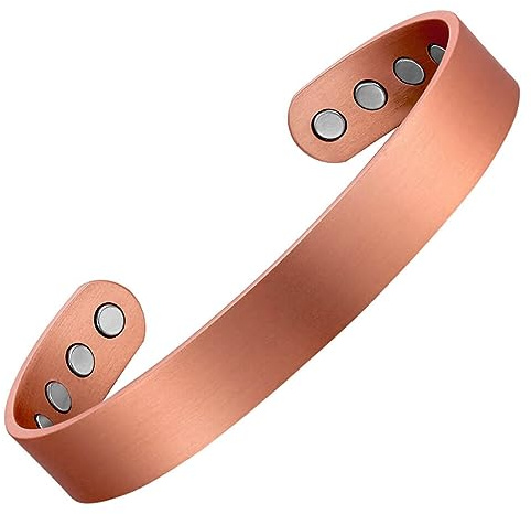 Earth Therapy - Pure Copper Ultra Strength Magnetic GOLF Bracelet Bangle Cuff - Sport - Adjustable Sizing - for Men & Women
