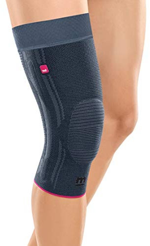 medi Genumedi - Kniebandage unisex | silber | Größe V | Bandage zur Weichteilkompression | Beidseitig tragbar