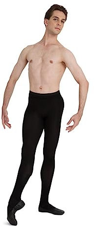 Capezio Herren Strumpfhosen Knit Fuß - Schwarz - XX-Large