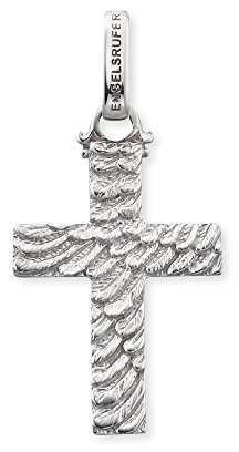 Engelsrufer Damen Kette mit Kreuzanhänger 925er-Sterlingsilber Rhodiniert Größe 34 mm ERP-CROSS-M