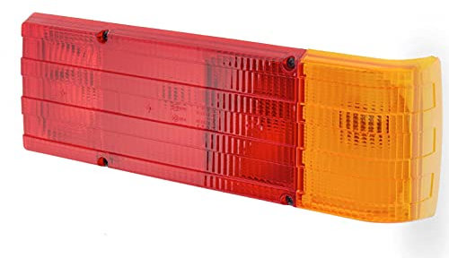 HELLA Rückleuchte - Glühlampe - 12V - Einbau/geschraubt - ECE - Lichtscheibenfarbe: rot/gelb - Stecker: Flachstecker - rechts/links - Menge: 1 - 2SD 004 460-001