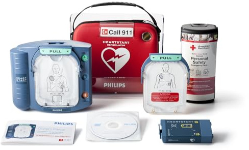 Philips HeartStart Home AED Defibrillator, Value Package M5068A-C04