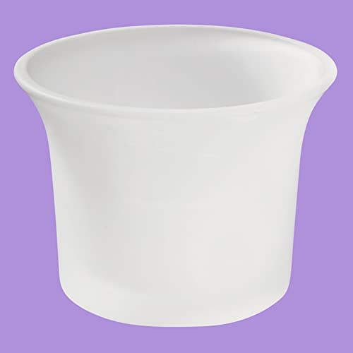 10 Stück Teelichtglas gefrostet, Milchglas