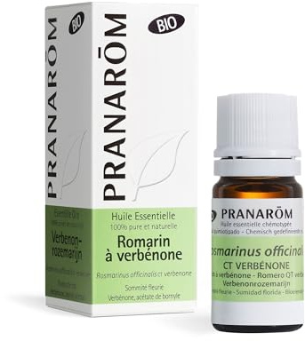 PRANARÔM - Romarins officinales ct verbénone Bio - Huile Essentielle Chémotypée - Pour Cosmétiques - 100% Pure Et Naturelle - HECT - 5 ml