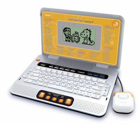 Vtech Schulstart Laptop E – Lerncomputer mit 160 Lernspielen in Deutsch und Englisch – Zum Lernen von Buchstaben, Wörtern, Mathematik, Wissenschaften u. v. m. – Für Kinder von 6-8 Jahren