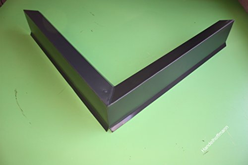 Hoffmann 90° Ecke Alu Natur für Ortgangblech Flachdach 0,8 mm stark, Schenkellänge ca.25cm je Seite