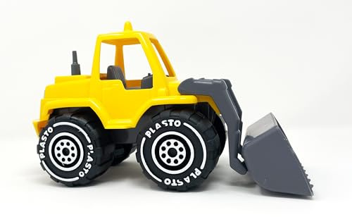 Plast – Shoveldozer – orange, 25 cm (100 % tillverkad i Finland) [1623]