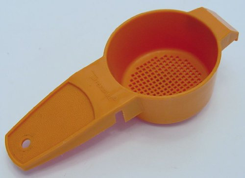 TUPPERWARE Gadget Mini Mehlsieb lose Teesieb # 879, Ernte Butterscotch