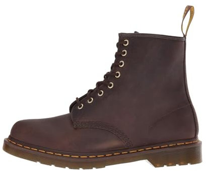 Dr. Martens Men's 1460 Boat Shoes, Brown Gaucho Crazyhorse 203, 6 UK Men 7 UK Women