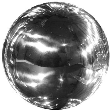 Edelstahlkugel, Hohlkugel. Farbe: glänzend, Silber. Durchmesser ca 250 mm / 25 cm.