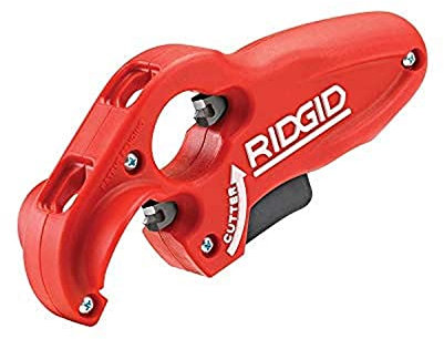 Ridgid 41608 Modell PTEC 3000 Abflussrohr aus Kunststoff, 3,8 cm und 3,8 cm Rohrschneider, rot